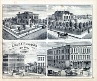C. B. and E. C. Parsons Wholesale and Retail, Dry Goods and Carpets, J. W. Barnes, James I. Gilbert